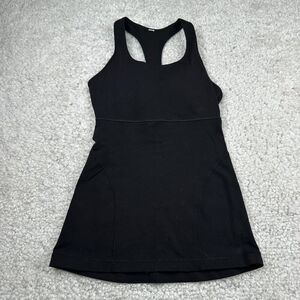 Lululemon Black Scoop Neck T-Back Tank